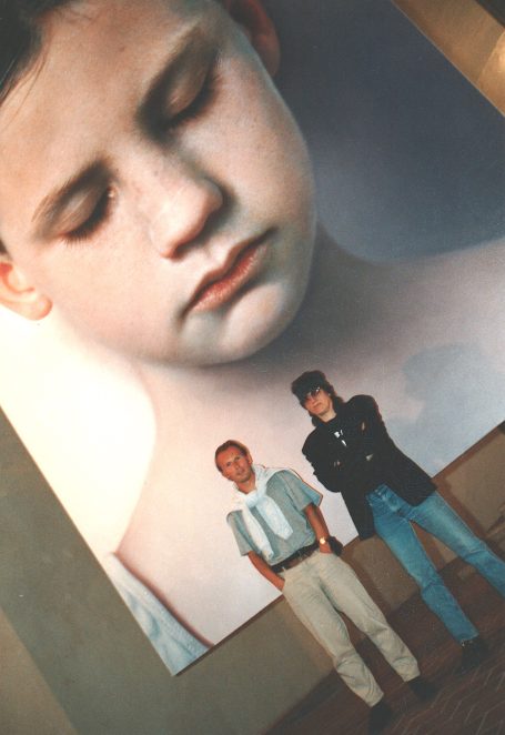 Helnwein und Reichelt in Krems kurz vor der Eröffnung der Ausstellung - Mai 1991