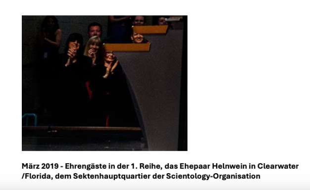 Die Scientology-Stars Gottfried und Renate Helnwein in Clearwater 2019