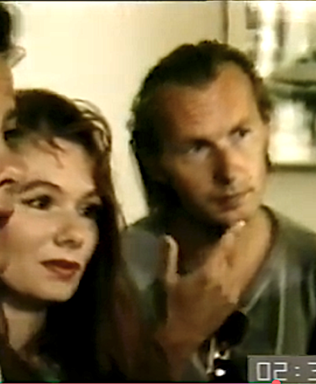 Renate Helnwein und Peter Reichelt im privaten Wohnhaus der Familie Helnwein